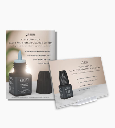 Flash Cure UV Lash Extension Display Postcards 25 pack