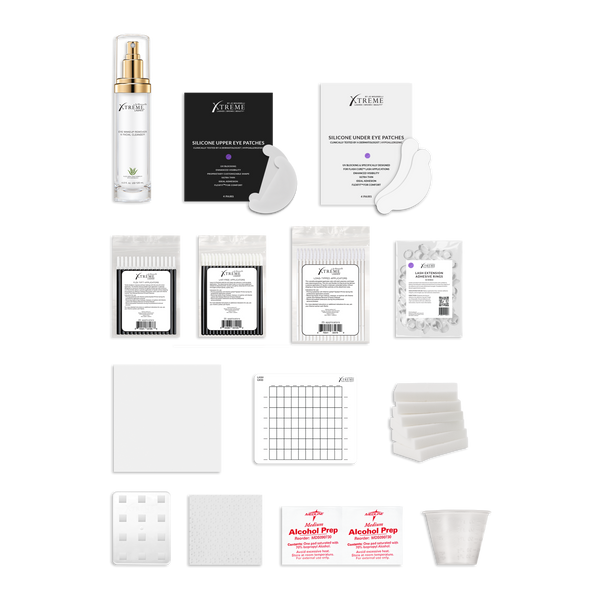 Flash Cure™ UV Lash Extension Cleanse, Prime & Prep Restock Kit