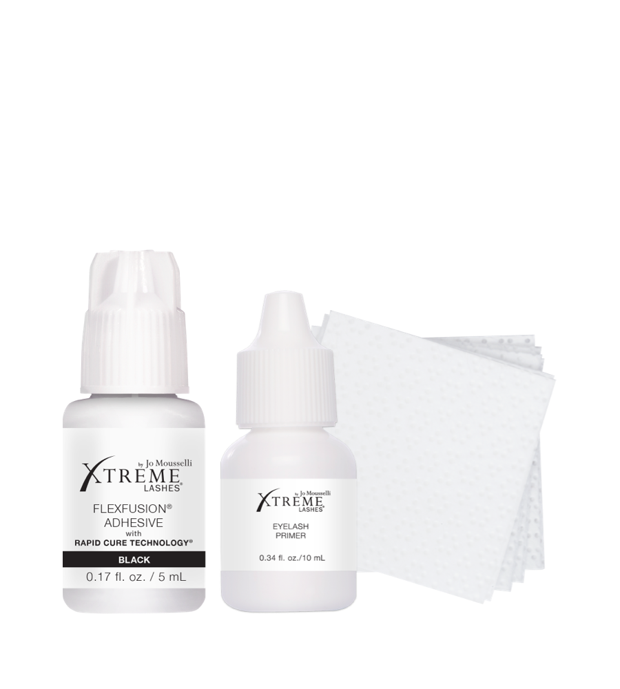 FlexFusion (Black) Lash Extension Adhesive & Eyelash Primer Kit