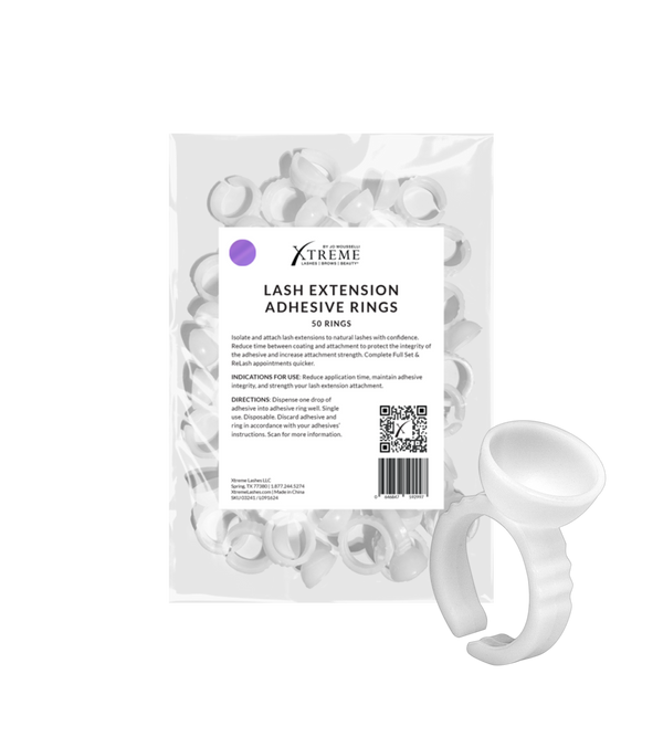 Eyelash Extension Adhesive Rings (50 PACK)