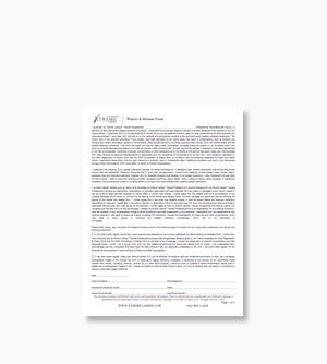 Waiver & Release Form (25 Pack)